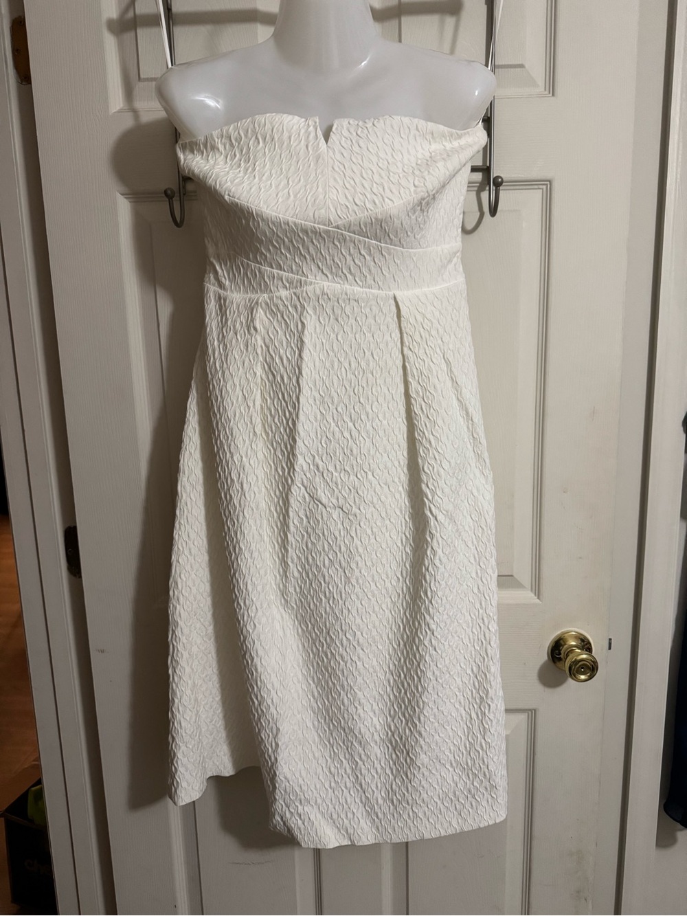 Esprit Strapless Textured A-Line Dress